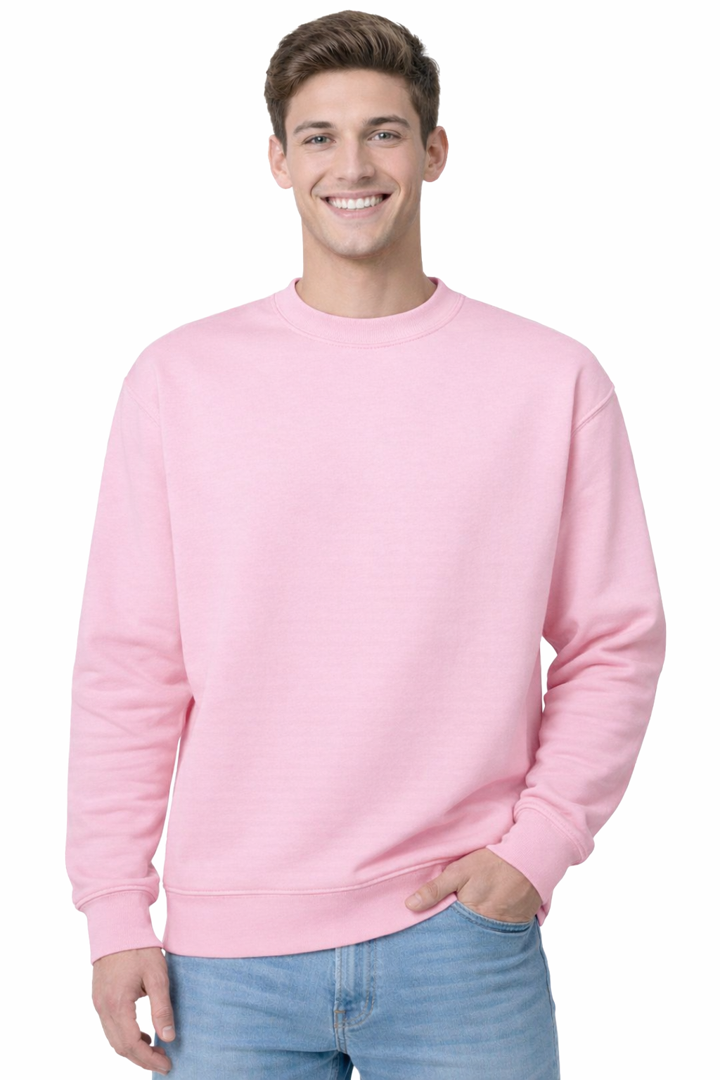 Bluza dresowa męska kolor różowy