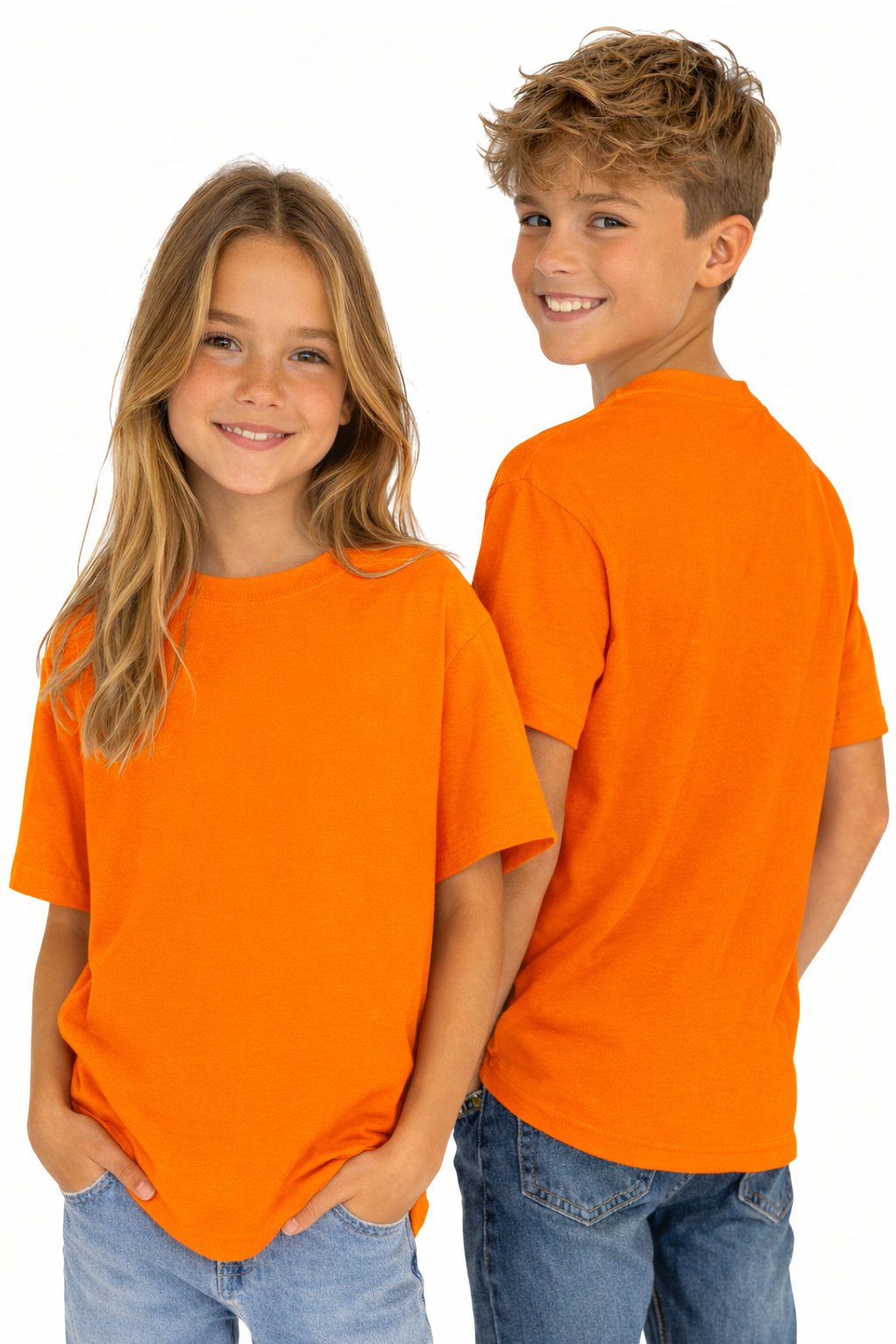 T-shirt dziecięcy 100% bawełna orange