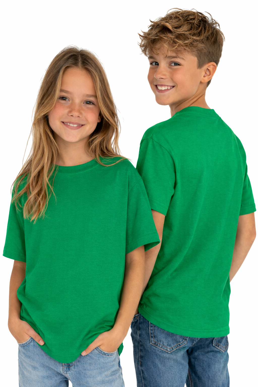 T-shirt dziecięcy 100% bawełna zielony