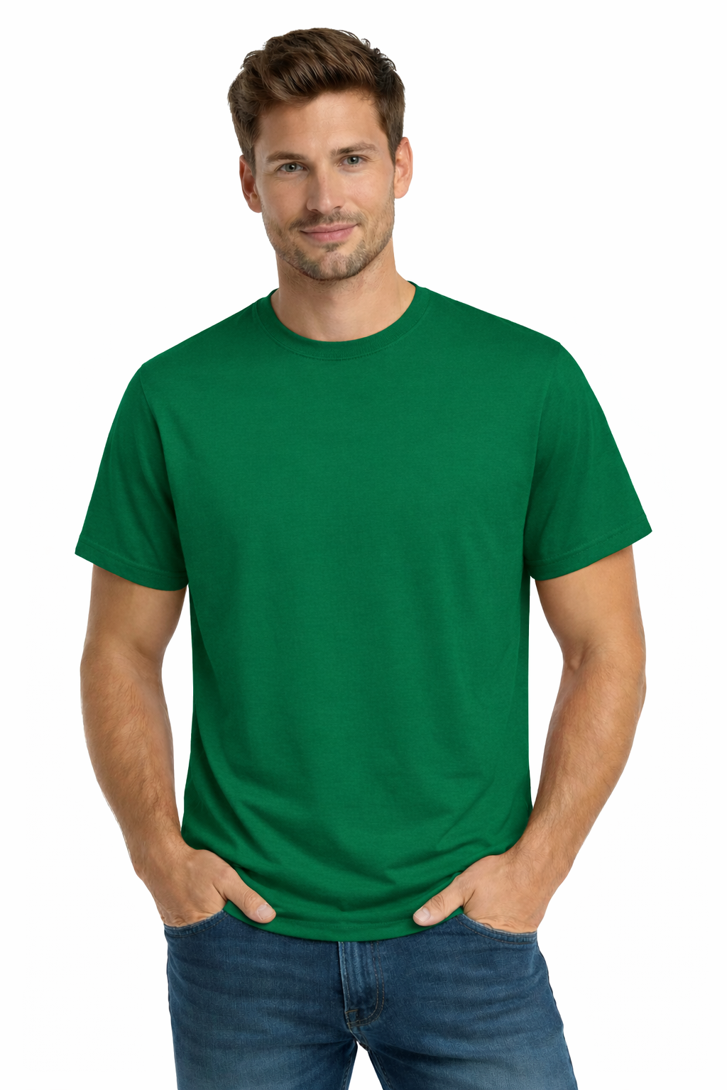 Mę ska koszulka T-shirt 100% mię kka baweł na zielona roz. XXL