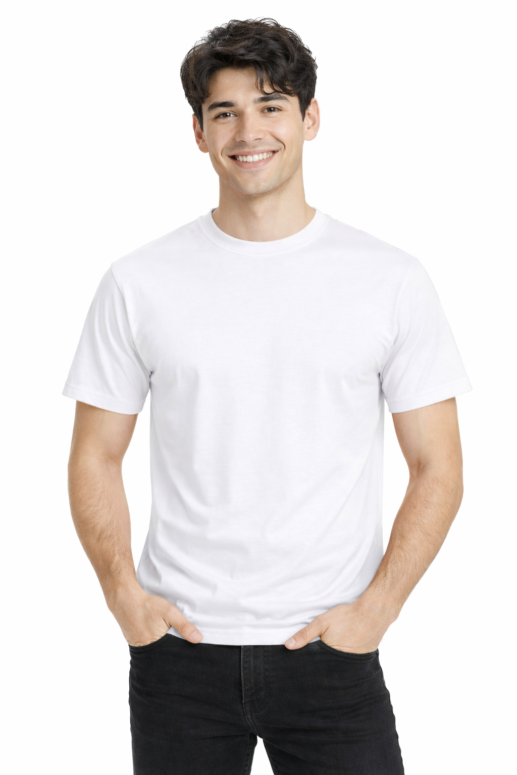 T-shirt męski biały PREMIUM 190g