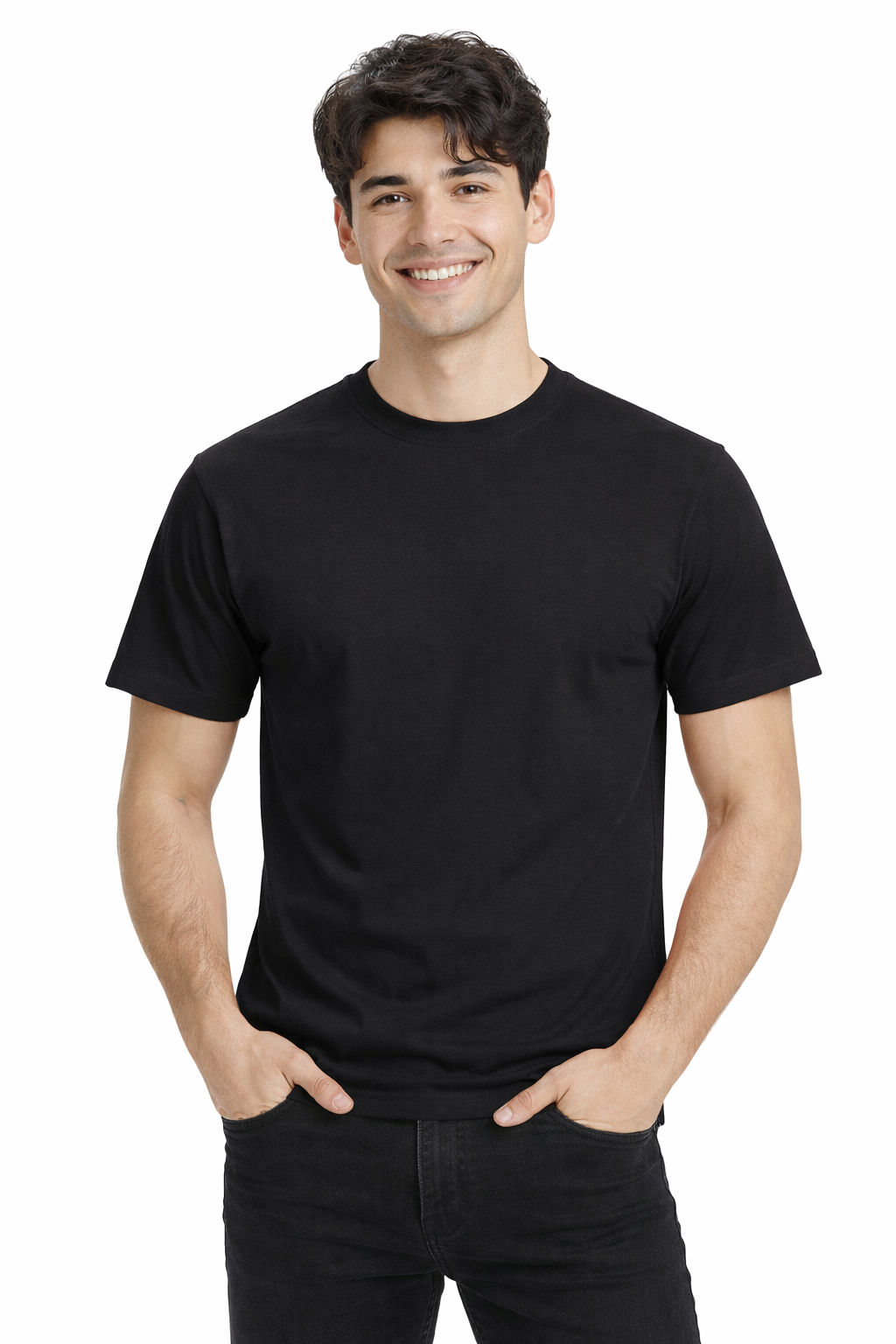 T-shirt męski czarny PREMIUM 190g