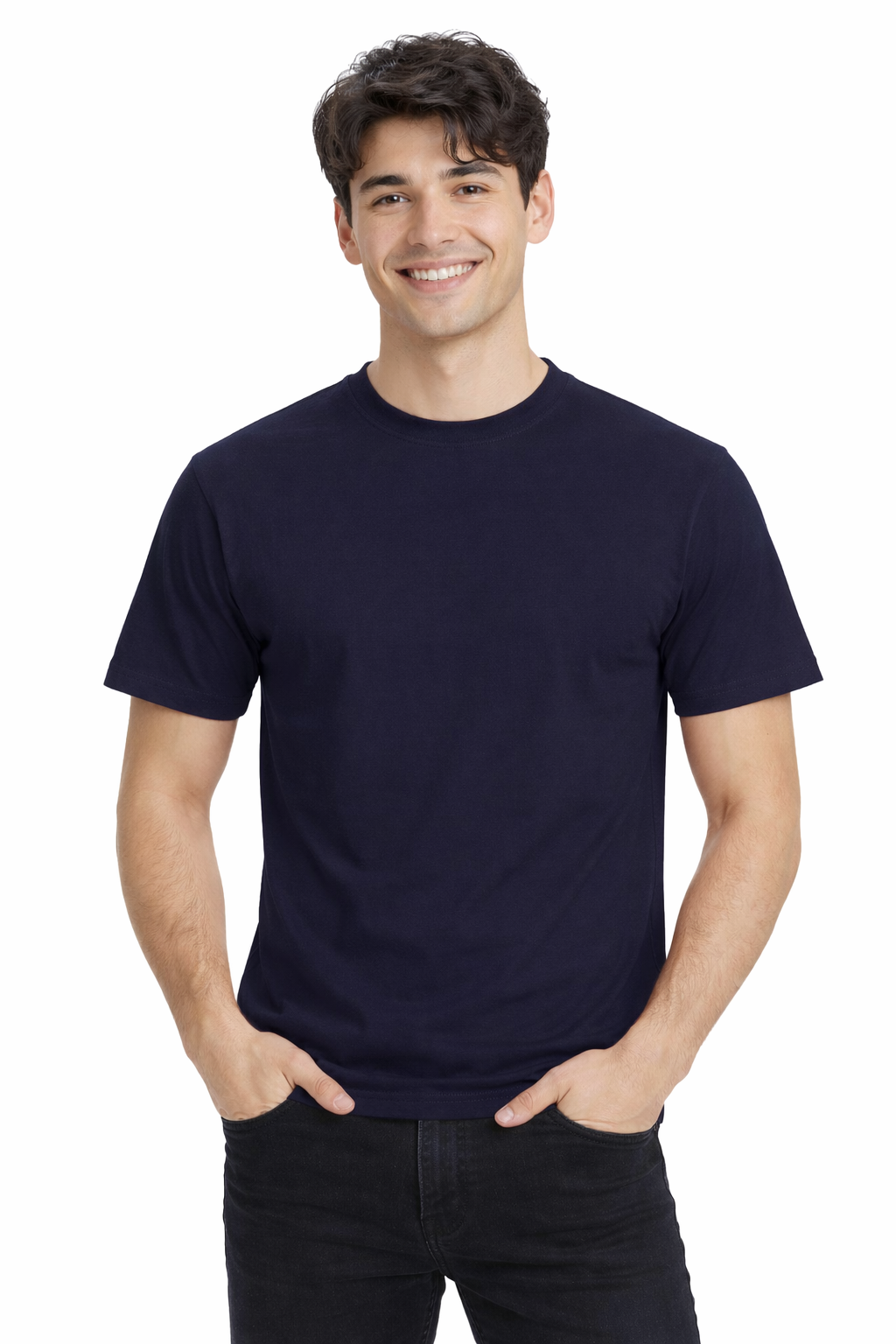 T-shirt męski granatowy PREMIUM 190g