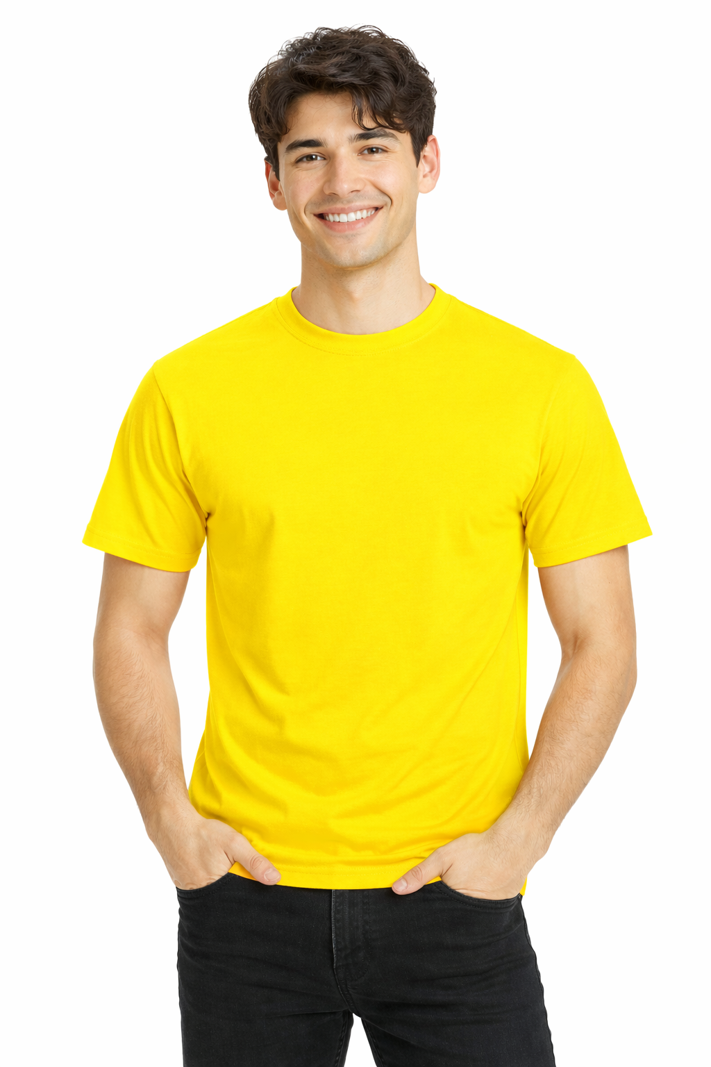 T-shirt męski żółty PREMIUM 190g