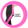 Spódnica medyczna czarna z elastycznym różowym lampasem krótki rękaw roz. XXL