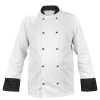 M&C? Bluza kucharska biała długi rękaw wstawki czarne roz.L