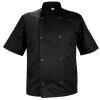 M&C® Bluza kucharska czarna krótki rękaw napy roz.XL