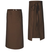 Zapaska długość 90cm brązowa – zapaska kelnerska – odzież gastronomiczna