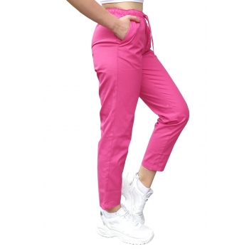 Spodnie medyczne cygaretki amarant roz. M