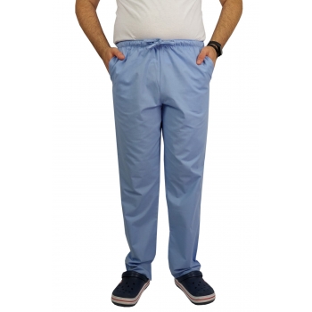 Spodnie z trokiem bawełna 100% niebieskie roz. XL