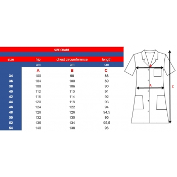 Sukienka medyczna bawełna 100% wzór W11 (1026) roz. 54