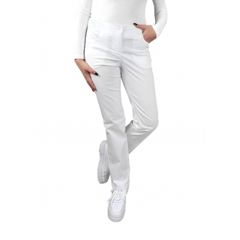 M&C? Spodnie medyczne stretch białe roz. 34