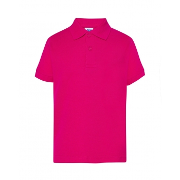 Koszulka Polo dziecięca amarantowa roz. 9