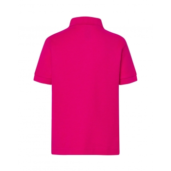Koszulka Polo dziecięca amarantowa roz. 7