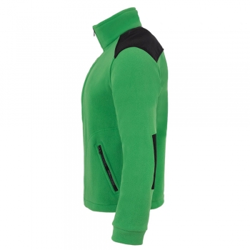 Bluza polarowa medyczna zielona wstawki czarne r.XXL