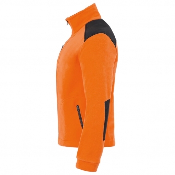Bluza polarowa medyczna pomarańczowa wstawki czarne r.XL