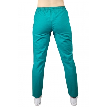 Spodnie medyczne bawełna 100% zielone roz. XL