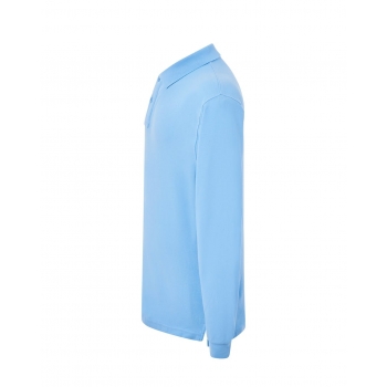 Koszulka polo męska jasno niebieska rękaw długi roz.XXL