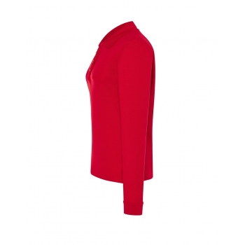 Koszulka polo damska czerwona długi rękaw roz.XL