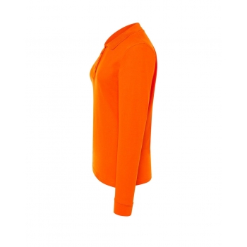 Koszulka polo damska pomarańczowa długi rękaw roz.XXL