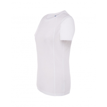 Koszulka damska krój sportowy , materiał oddychający kolor biały roz.S