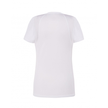 Koszulka damska krój sportowy , materiał oddychający kolor biały roz.M