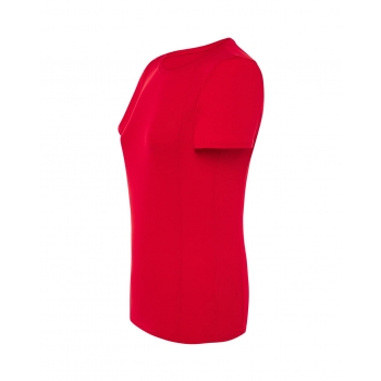 Koszulka damska krój sportowy , materiał oddychający kolor czerwony roz.L