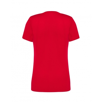 Koszulka damska krój sportowy , materiał oddychający kolor czerwony roz.S