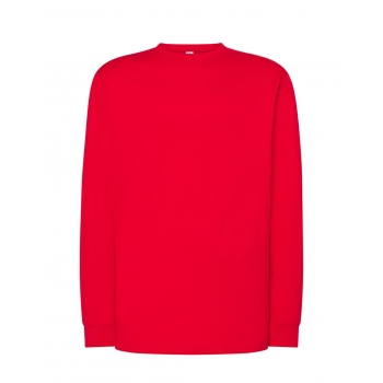 M&C® Koszulka t-shirt medyczna czerwona męska rękaw długi roz.M