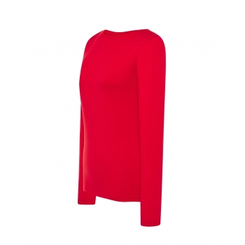 T-shirt damski czerwony długi rękaw roz.XL