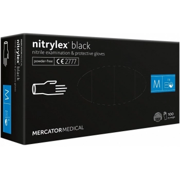 M&C? Rękawiczki jednorazowe nitrylex? black roz.S