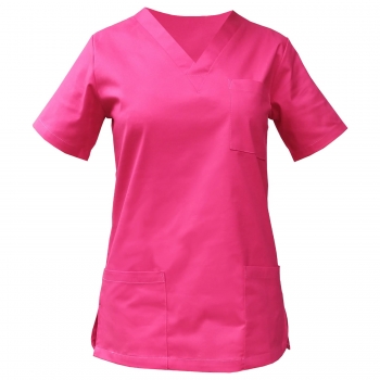 Bluza chirurgiczna stretch amarant roz. L