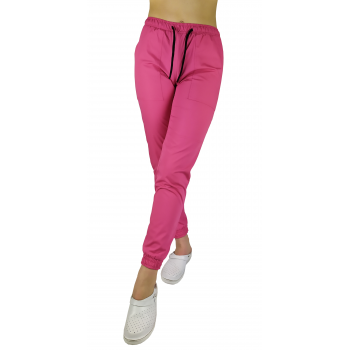 Spodnie medyczne bojówki amarant roz. XL
