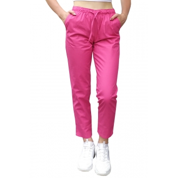 Spodnie medyczne cygaretki amarant roz. XL