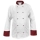 M&C Bluza kucharska biała długi rękaw wstawki bordowe roz.XXL