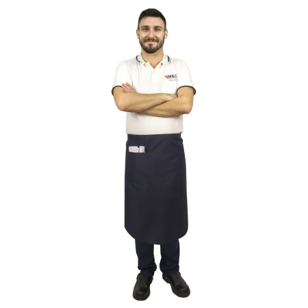 Zapaska długość 75cm granatowa – zapaska kelnerska – odzież gastronomiczna - inne ujęcie