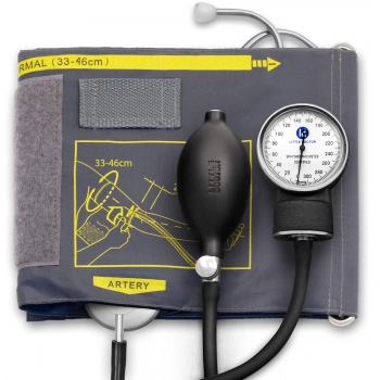 M&C? Ciśnieniomierz mechaniczny ze stetoskopem wszytym w mankiet (33-46 cm) LD60